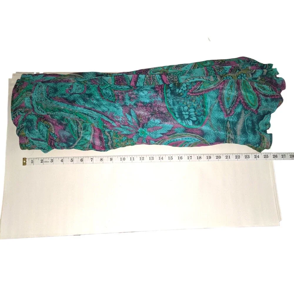 Coldwater Creek Midi Skirt Plus Sz 18 PXL Paisley Flowy Boho Fairy Elastic Waist